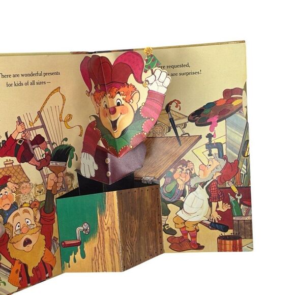 Christmas Time at Santa's Workshop A Hallmark Pop Up Book Works! Elf Santa - Picture 4 of 5